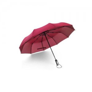 Классический складной тёмно-красный зонт | Bruno design zontcenter. Цвет: красный
