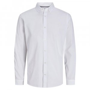 Рубашка с длинным рукавом Poplin Logo Comfort, белый Jack & Jones