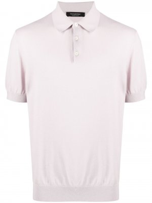 Рубашка поло с короткими рукавами Ermenegildo Zegna. Цвет: розовый