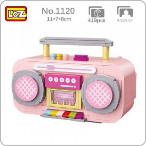 1120 музыкальный инструмент розовый музыкальная радиолента Радуга модель машины мини-блоки кирпичи строительные игрушки для детей подарок без коробки LOZ