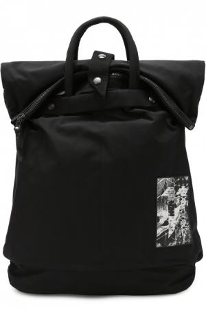 Текстильный рюкзак с контрастной отделкой 11 by Boris Bidjan Saberi. Цвет: черный