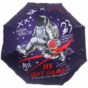 Мини-зонт , механика, 3 сложения, купол 90 см., 8 спиц, чехол в комплекте, фиолетовый Ultramarine. Цвет: фиолетовый