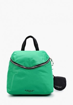 Рюкзак и кошелек Replay. Цвет: зеленый