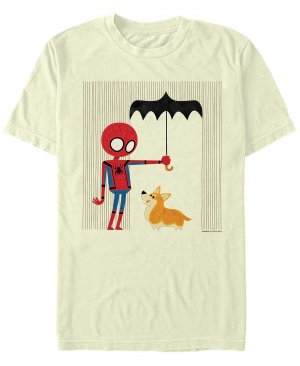 Мужской зонт marvel «человек-паук вдали от дома» для корги, футболка с коротким рукавом Fifth Sun