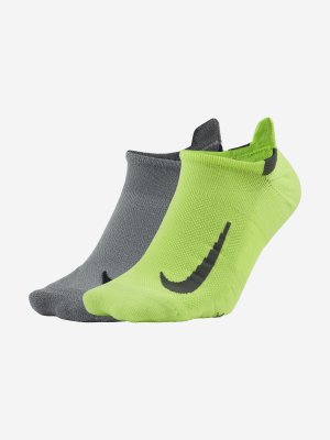 Носки Multiplier, 2 пары, Серый Nike. Цвет: серый