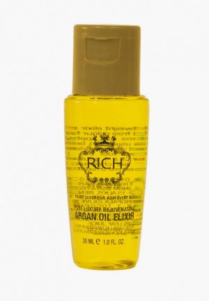 Эликсир для волос Rich на основе арганового масла 30 мл. Цвет: желтый