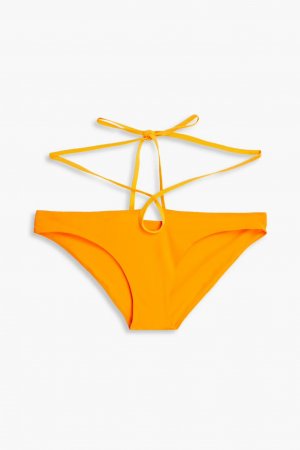 Трусики бикини с низкой посадкой и вырезом на завязках Looped Tie, ярко оранжевый Christopher Esber