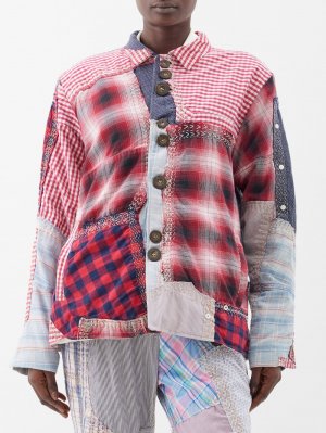 Винтажная хлопковая куртка roy в стиле пэчворк , розовый By Walid