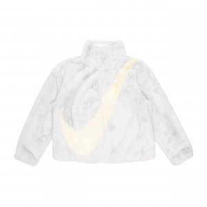 Женская куртка оверсайз с логотипом Swoosh (Азия) Photon Dust уличная одежда DO3792-025 Nike