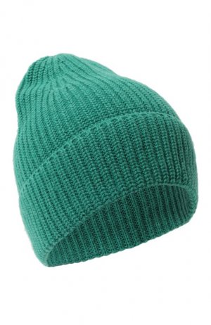Кашемировая шапка Daniele Fiesoli. Цвет: зелёный