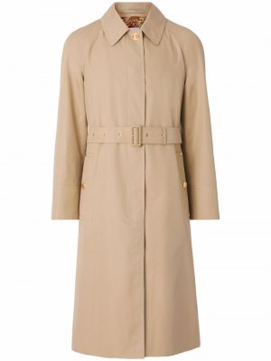 Single-breasted belted trench coat Burberry. Цвет: бежевый