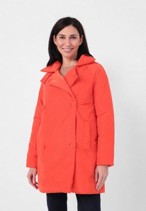 Куртка утепленная Sei Tu. Цвет: оранжевый