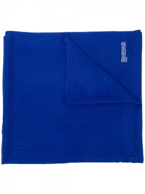 Однотонный длинный шарф Zucca. Цвет: синий