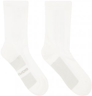 Кремового цвета Блестящие носки , цвет Milk/Pearl Rick Owens