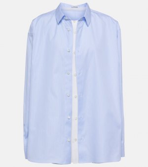 Многослойная рубашка из хлопкового поплина , синий Loewe