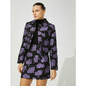 Пиджак , размер 34, фиолетовый KOTON. Цвет: фиолетовый