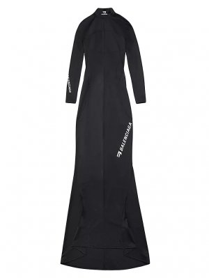 Спортивное платье B , черный Balenciaga