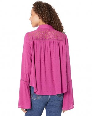 Блуза Flare Sleeve Blouse, цвет Magenta Wrangler