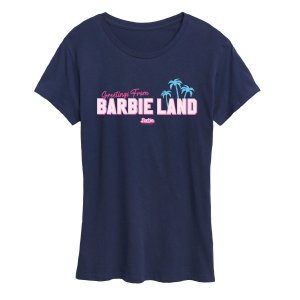 Футболка с рисунком  Movie Greetings From Land для детей Juniors , темно-синий Barbie