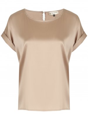 Блуза ELISA FANTI. Цвет: коричневый