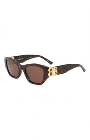 Солнцезащитные очки Balenciaga. Цвет: коричневый