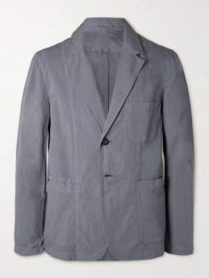 Пиджак из хлопкового твила, окрашенный в готовом виде , серый Mr P.