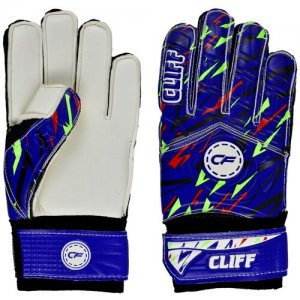 Вратарские перчатки , размер 5, синий Cliff. Цвет: черный/белый