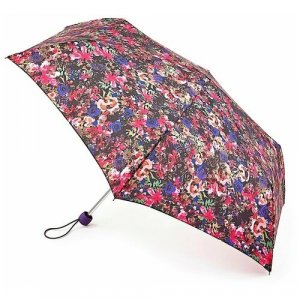 Мини-зонт , фиолетовый FULTON. Цвет: фиолетовый