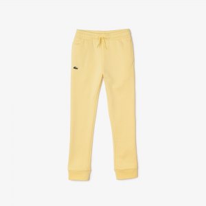 Спортивная одежда Детские флисовые брюки SPORT L!VE Lacoste. Цвет: жёлтый