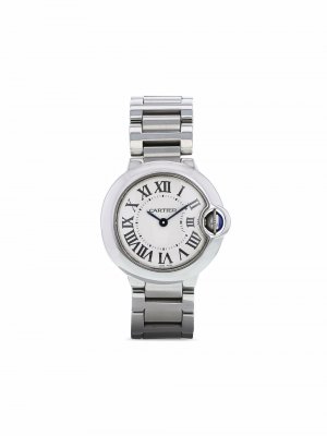 Наручные часы Ballon Bleu pre-owned 28 мм 2000-х годов Cartier. Цвет: серебристый