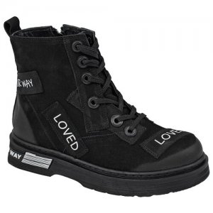 Ботинки (женские) 0010-335N-ALF4K черный 39 La Pinta. Цвет: черный