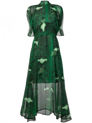 Длинное платье Petar Petrov. Цвет: зеленый