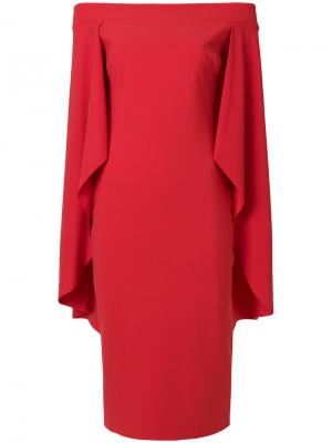 Платье-кейп Chiara Boni La Petite Robe. Цвет: красный