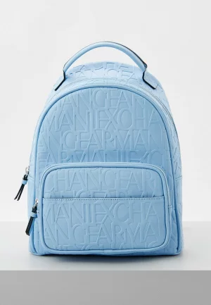 Рюкзак Armani Exchange. Цвет: голубой