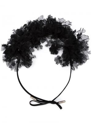 Ободок для волос Floating Hyacinth Gigi Burris Millinery. Цвет: чёрный