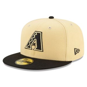 Мужская приталенная шляпа New Era Gold/Black Arizona Diamondbacks 2021 City Connect 59FIFTY