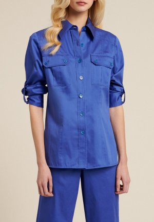 Рубашка LUISA SPAGNOLI. Цвет: синий