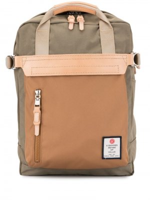 Рюкзак с контрастными вставками As2ov. Цвет: коричневый