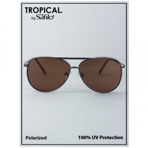 Солнцезащитные очки , серый Tropical. Цвет: серый