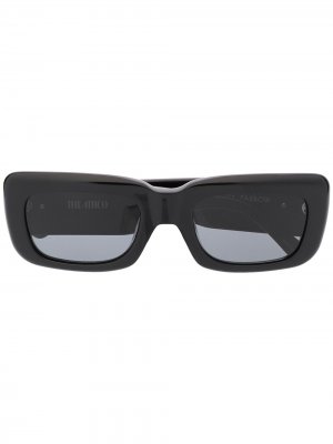 Солнцезащитные очки Attico 3 в квадратной оправе Linda Farrow. Цвет: черный
