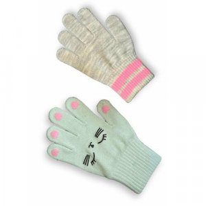 Перчатки , размер 4-8Y, бирюзовый H&M. Цвет: бирюзовый