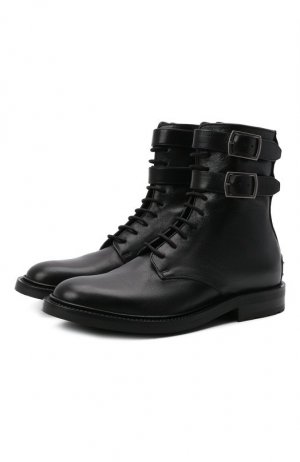 Кожаные ботинки Saint Laurent. Цвет: чёрный