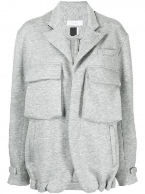 Куртка с карманами Facetasm. Цвет: серый