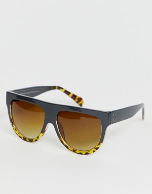 Солнцезащитные очки с черной и черепаховой отделкой SVNX-Черный 7X
