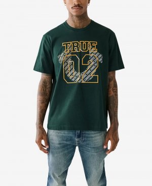 Мужская футболка с коротким рукавом Relaxed 02 City , зеленый True Religion
