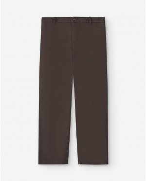 Мужские коричневые классические брюки из хлопка , коричневый Adolfo Dominguez. Цвет: коричневый