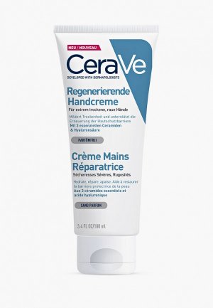 Крем для рук CeraVe восстанавливающий очень сухой кожи рук, 100 мл. Цвет: прозрачный