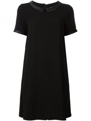 Платье с короткими рукавами Cotélac. Цвет: чёрный
