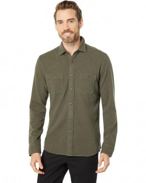 Рубашка Knit Alpine Shirt, оливковый Faherty