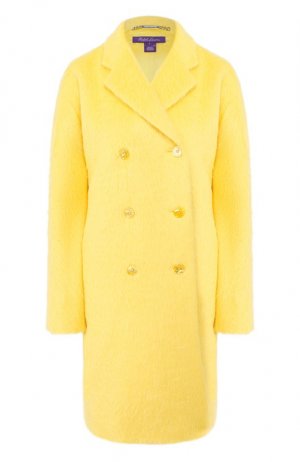 Шерстяное пальто Ralph Lauren. Цвет: жёлтый